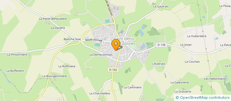 localisation de l'entreprise MADAME KARINE BLERVAQUE à SAINT-DENIS-DE-GASTINES