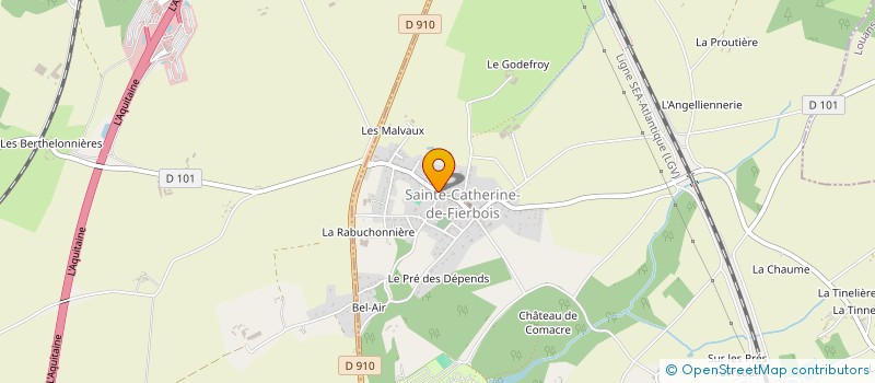 localisation de l'entreprise MADAME KARINE BLET  SAINTE-CATHERINE-DE-FIERBOIS