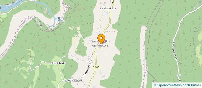 localisation de l'entreprise MADAME KARINE BLOCH  SAINT-JULIEN-EN-VERCORS