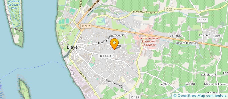 localisation de l'entreprise MADAME KARINE BLONDY à BLAYE