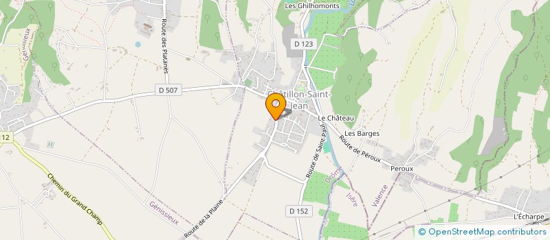 localisation de l'entreprise MADAME KARINE BOISSE  CHATILLON-SAINT-JEAN