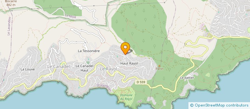 localisation de l'entreprise MADAME KARINE BOISSY à RAYOL-CANADEL-SUR-MER