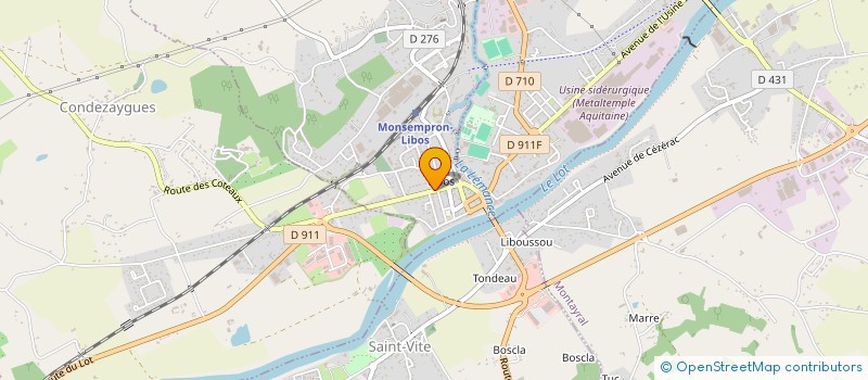 localisation de l'entreprise MADAME KARINE BONAFOUX  MONSEMPRON-LIBOS