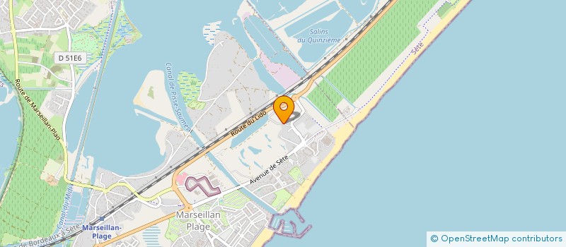 localisation de l'entreprise MADAME KARINE BONNECAZE à MARSEILLAN