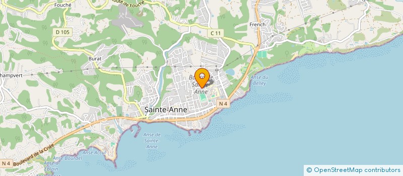 localisation de l'entreprise MADAME KARINE BOSC à SAINTE-ANNE