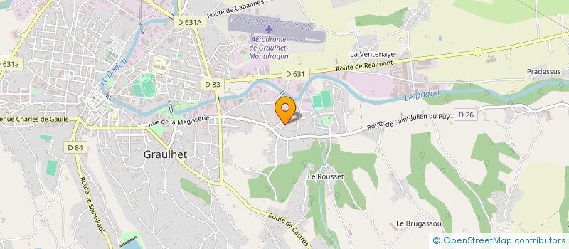 localisation de l'entreprise MADAME KARINE BOUDRET à GRAULHET