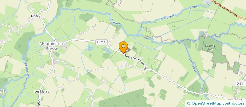 localisation de l'entreprise MADAME KARINE BOUGREAU  MOUTHIER-EN-BRESSE