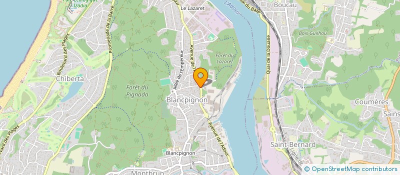 localisation de l'entreprise MADAME KARINE BOULET  ANGLET