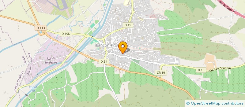 localisation de l'entreprise MADAME KARINE BOURCET  LANCON-PROVENCE