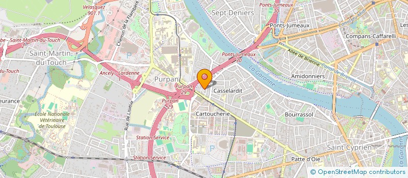 localisation de l'entreprise MADAME KARINE BOURGEOIS  TOULOUSE