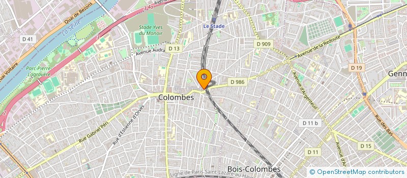 localisation de l'entreprise MADAME KARINE BOURGEOT à COLOMBES
