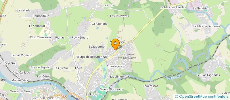 localisation de l'entreprise MADAME KARINE BOURNEIX  AIXE-SUR-VIENNE