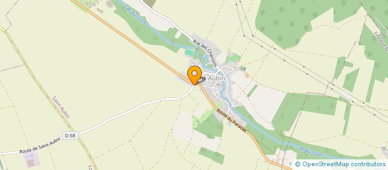 localisation de l'entreprise MADAME KARINE BOUST à SAINT-AUBIN