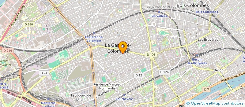 localisation de l'entreprise MADAME KARINE BROUN à LA GARENNE-COLOMBES
