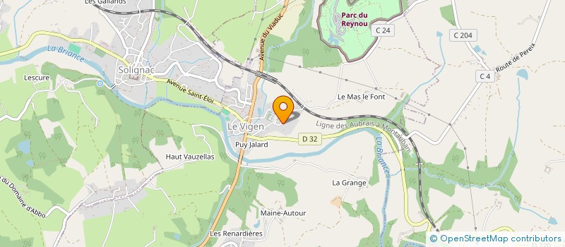 localisation de l'entreprise MADAME KARINE BROUSSAUD à LE VIGEN