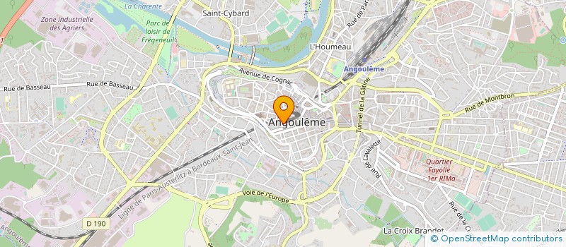 localisation de l'entreprise MADAME KARINE BRUNAUD à ANGOULEME