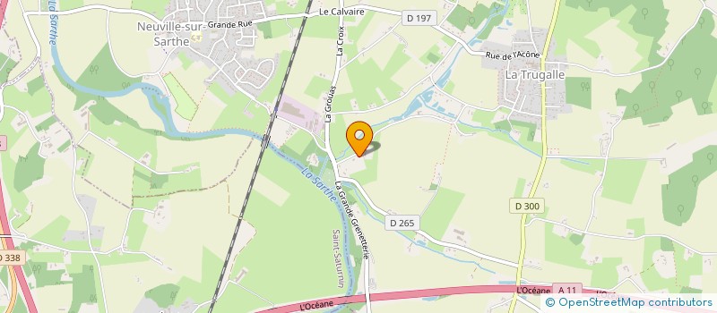 localisation de l'entreprise MADAME KARINE CABARET  NEUVILLE-SUR-SARTHE