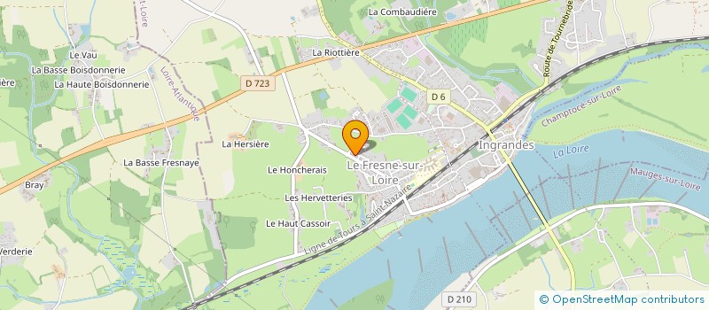 localisation de l'entreprise MADAME KARINE CADEAU  INGRANDES-LE-FRESNE-SUR-LOIRE