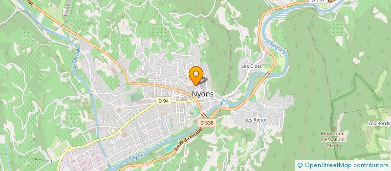 localisation de l'entreprise MADAME KARINE CAILLAT à NYONS