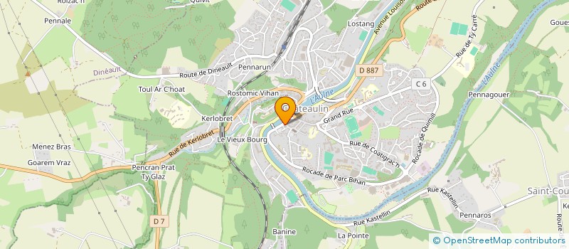 localisation de l'entreprise MADAME KARINE CANTIN  CHATEAULIN