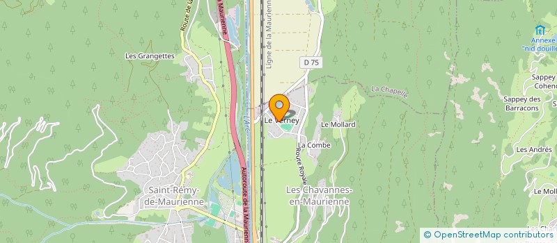 localisation de l'entreprise MADAME KARINE CASSANAS  LES CHAVANNES-EN-MAURIENNE