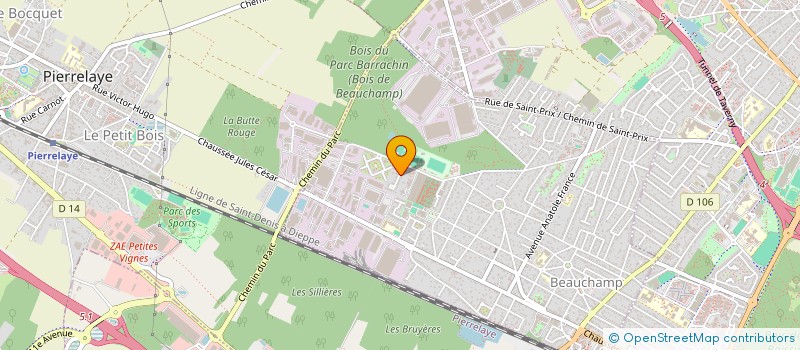 localisation de l'entreprise MADAME KARINE CHABANE  BEAUCHAMP