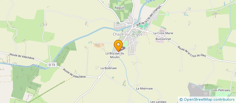 localisation de l'entreprise MADAME KARINE CHARLET  CHAZE-SUR-ARGOS