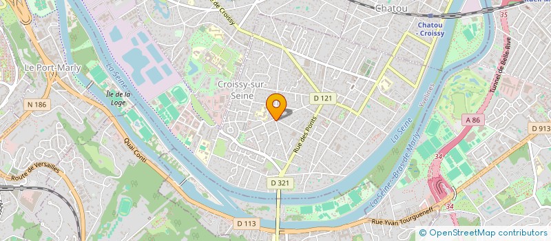 localisation de l'entreprise MADAME KARINE CHATELLIER  CROISSY-SUR-SEINE