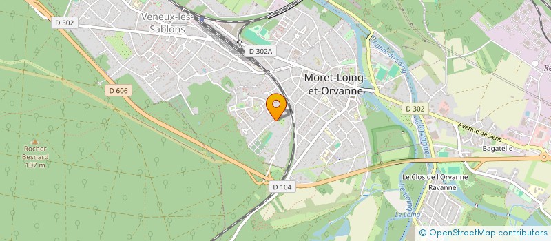 localisation de l'entreprise MADAME KARINE CHAULIAGUET  MORET-LOING-ET-ORVANNE