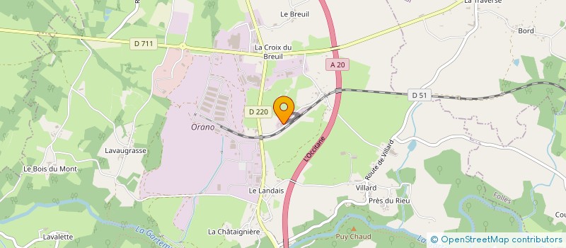 localisation de l'entreprise MADAME KARINE CHAZAUD  BESSINES-SUR-GARTEMPE