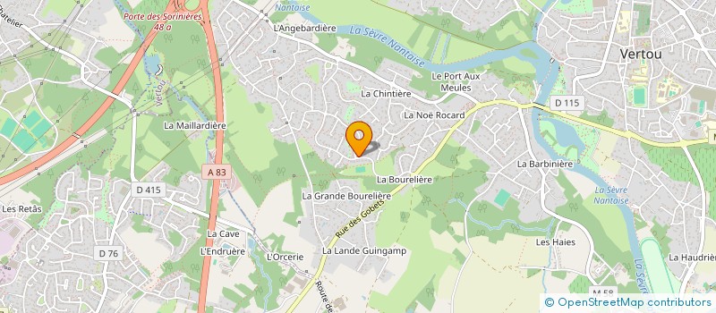 localisation de l'entreprise MADAME KARINE CHEVESTRIER à VERTOU