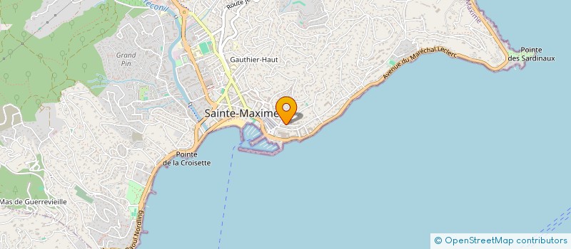 localisation de l'entreprise MADAME KARINE CHOPIN à SAINTE-MAXIME