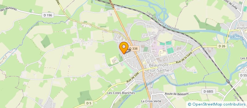 localisation de l'entreprise MADAME KARINE CHOTARD  BEAUMONT-SUR-SARTHE