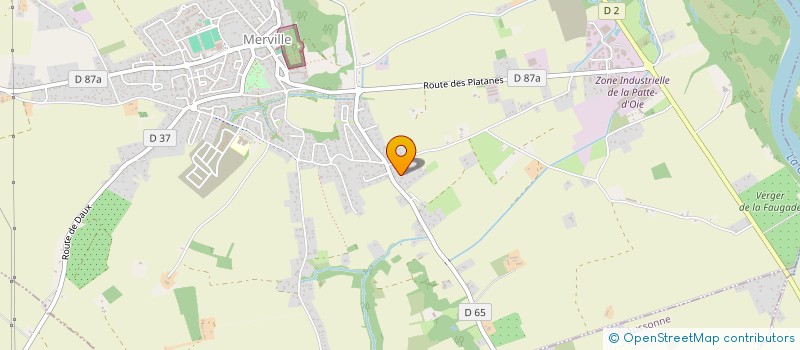 localisation de l'entreprise MADAME KARINE CHOTARD  MERVILLE