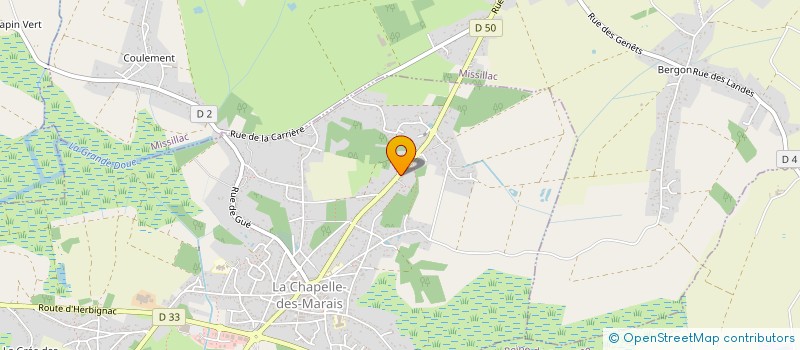 localisation de l'entreprise MADAME KARINE CHRISTINE NEXON  LA CHAPELLE-DES-MARAIS