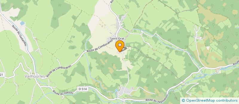 localisation de l'entreprise MADAME KARINE CINIER  VAILHOURLES