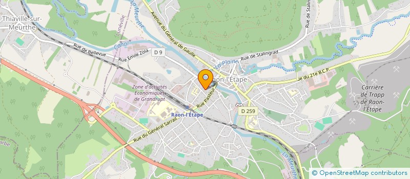 localisation de l'entreprise MADAME KARINE CLAUDEL  RAON-L'ETAPE