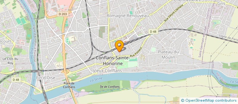 localisation de l'entreprise MADAME KARINE COGNIAUX  CONFLANS-SAINTE-HONORINE