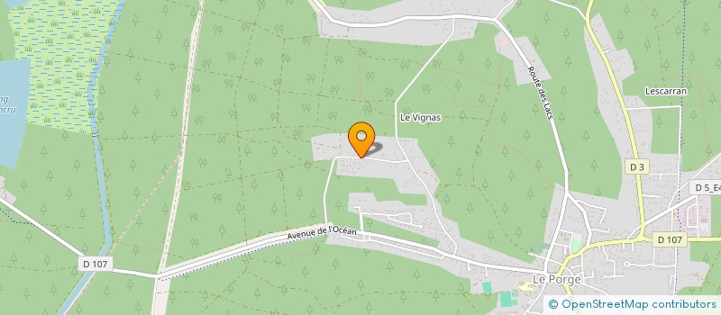 localisation de l'entreprise MADAME KARINE COLLARD  LE PORGE