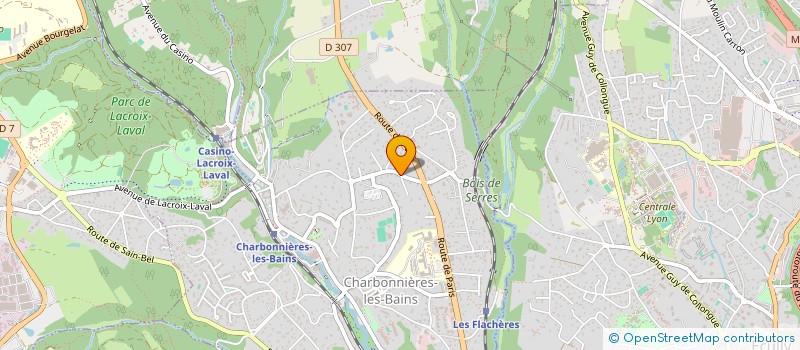 localisation de l'entreprise MADAME KARINE COLLOMBAR à CHARBONNIERES-LES-BAINS