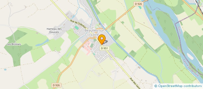 localisation de l'entreprise MADAME KARINE CORAND à BEAULIEU-SUR-LOIRE
