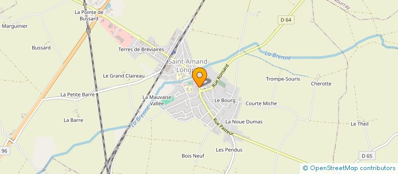 localisation de l'entreprise MADAME KARINE CORDAT  SAINT-AMAND-LONGPRE