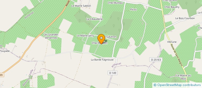 localisation de l'entreprise MADAME KARINE CORMINIER  ARTHENAC