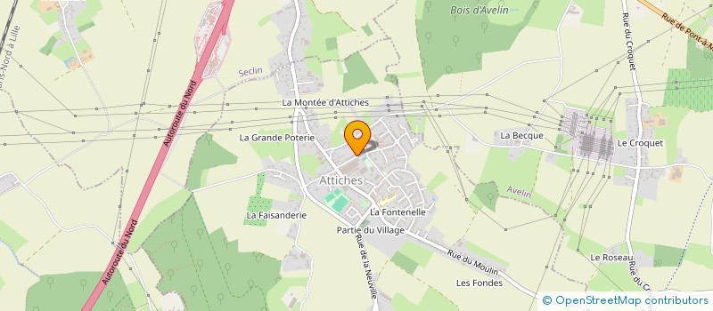 localisation de l'entreprise MADAME KARINE CORNET à ATTICHES