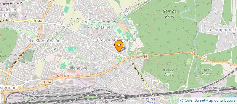 localisation de l'entreprise MADAME KARINE CORRAL  BROU-SUR-CHANTEREINE