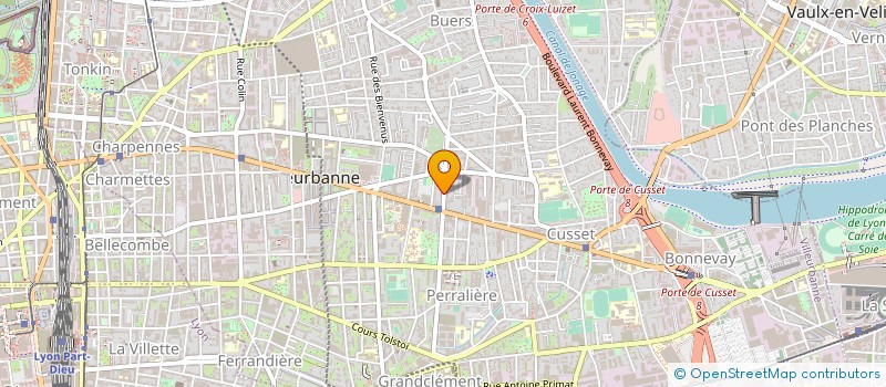 localisation de l'entreprise MADAME KARINE COULET  VILLEURBANNE