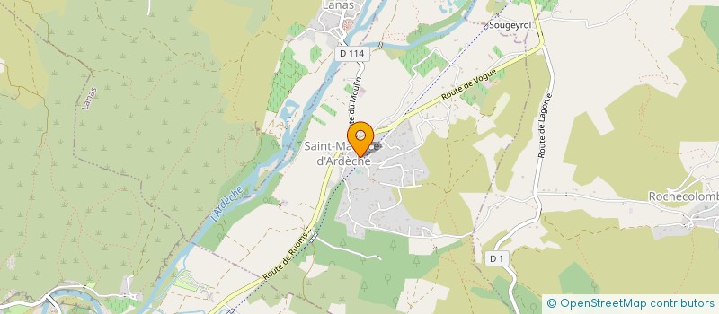 localisation de l'entreprise MADAME KARINE COUTURES  SAINT MAURICE D'ARDECHE