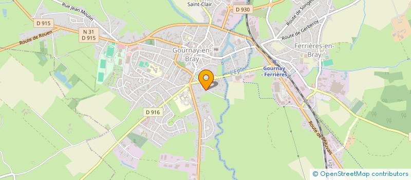 localisation de l'entreprise MADAME KARINE CREVEL à GOURNAY-EN-BRAY