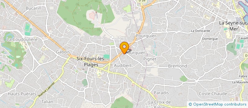 localisation de l'entreprise MADAME KARINE CROSSONNEAU à SIX-FOURS-LES-PLAGES