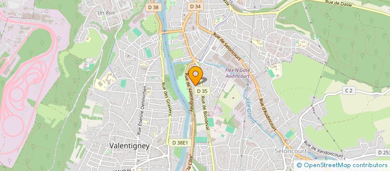 localisation de l'entreprise MADAME KARINE CVETANOVIC  AUDINCOURT